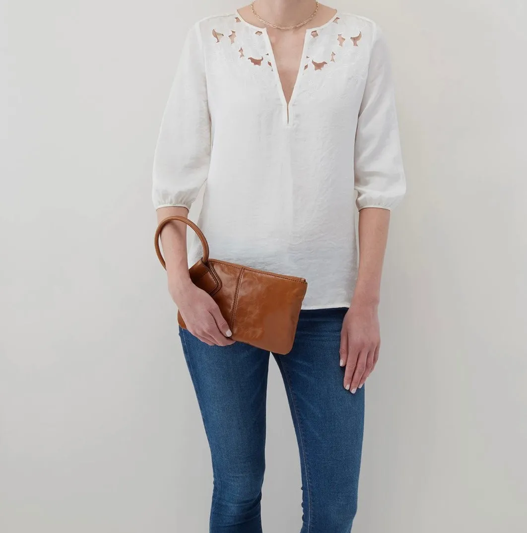 Sable Hobo Wristlet in Truffle