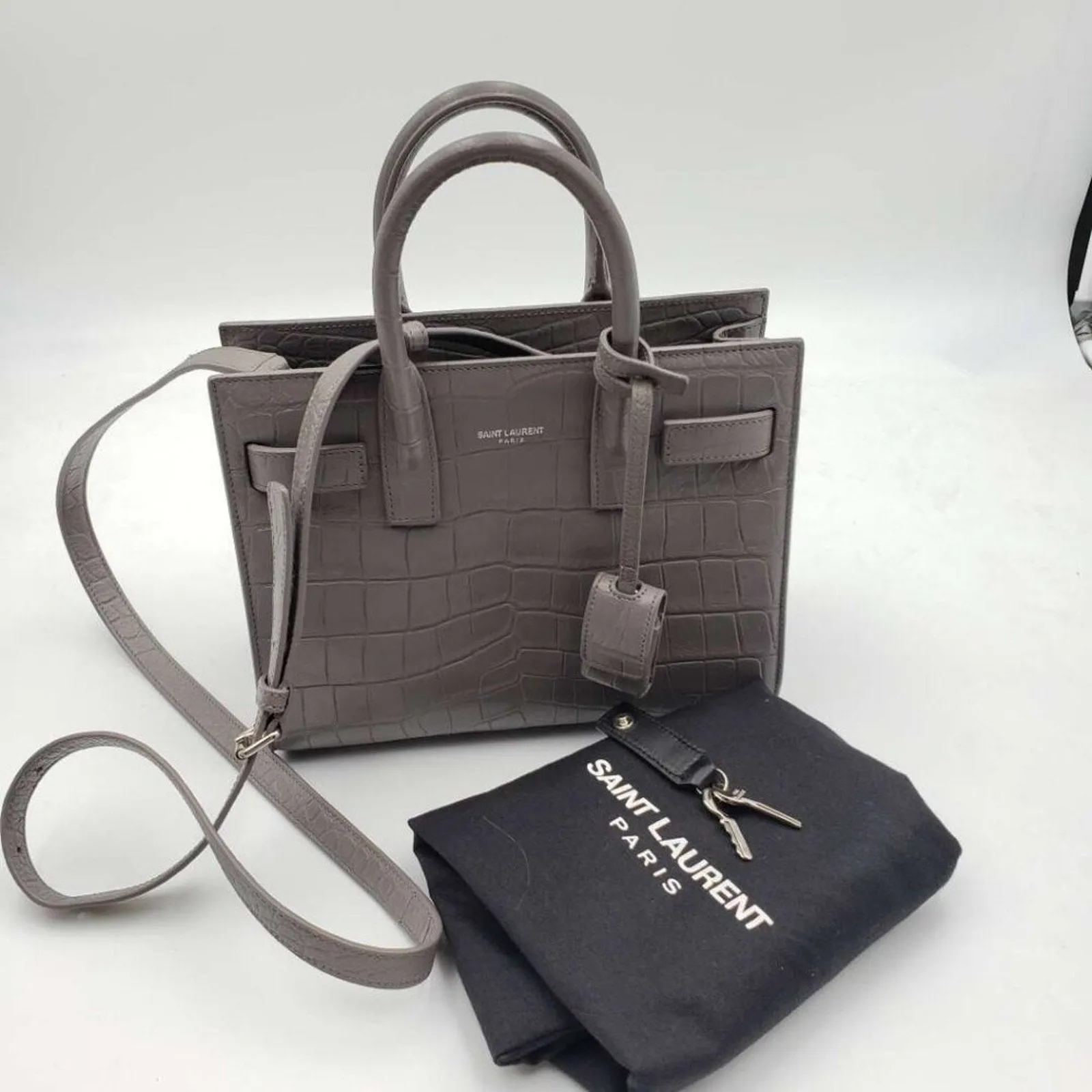 Saint Laurent Leather Satchel Bag