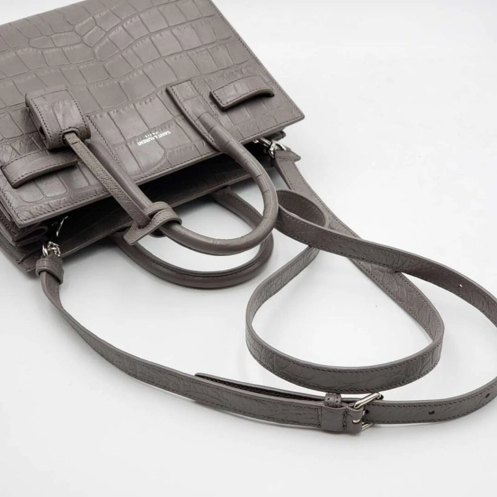 Saint Laurent Leather Satchel Bag
