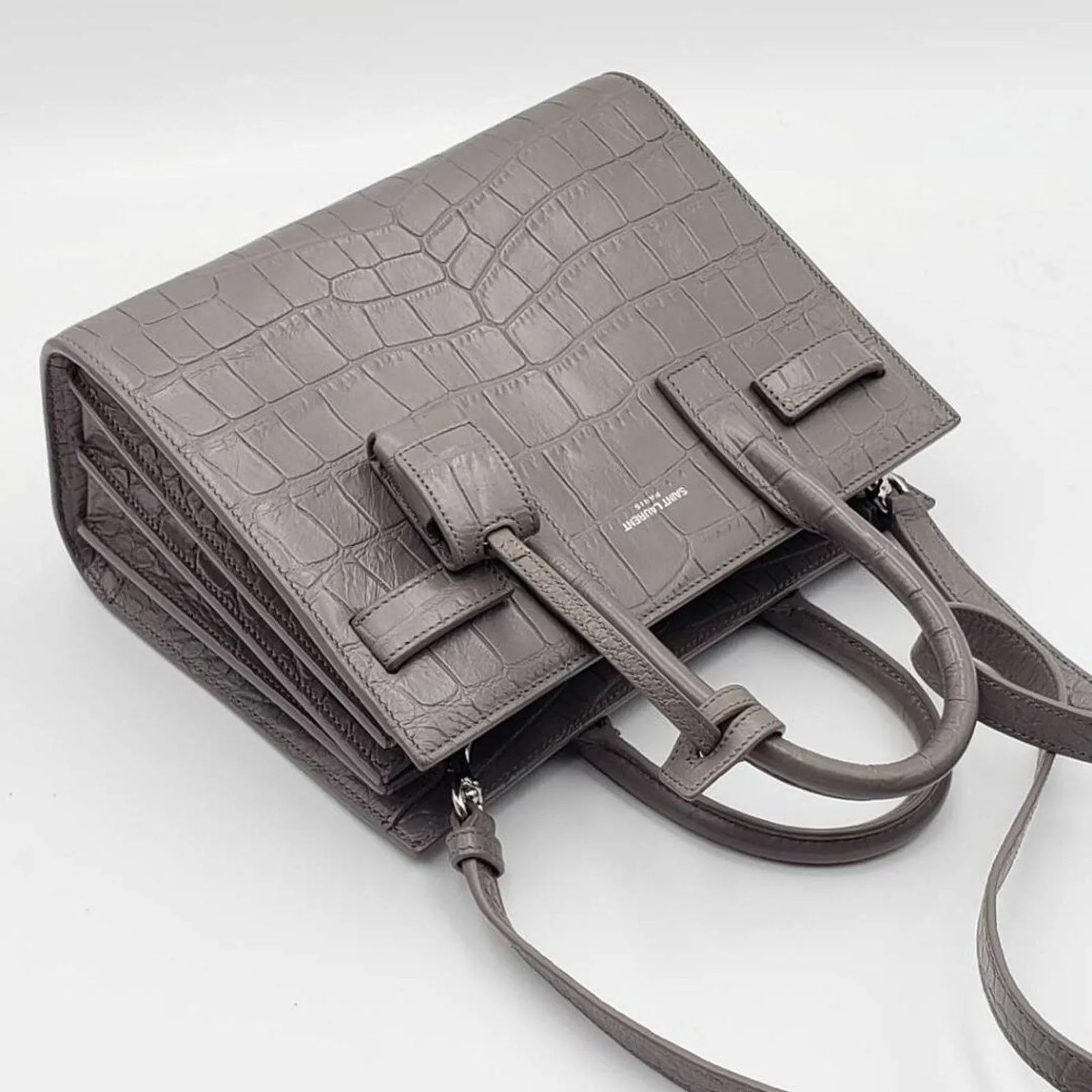 Saint Laurent Leather Satchel Bag