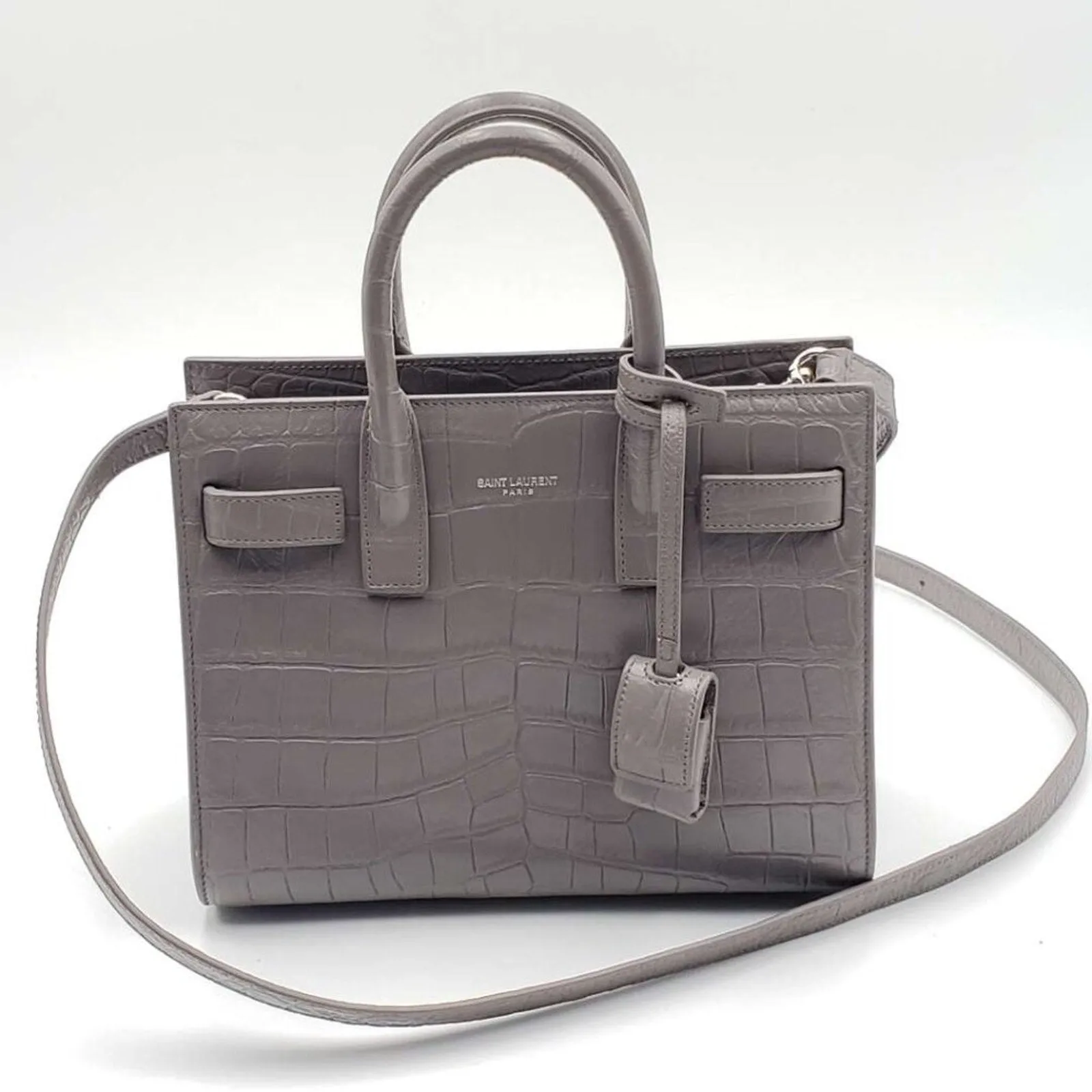 Saint Laurent Leather Satchel Bag