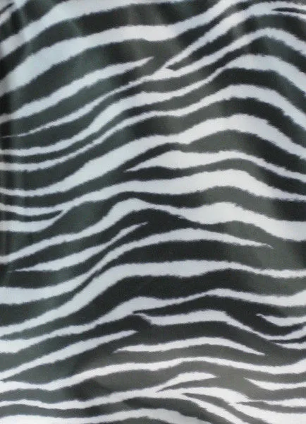 Salon Styling Jacket In Zebra Print