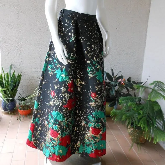 SAMUEL DONG Quilted Brocade Maxi