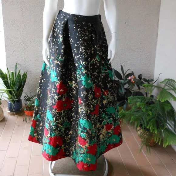 SAMUEL DONG Quilted Brocade Maxi