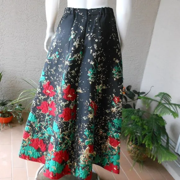 SAMUEL DONG Quilted Brocade Maxi