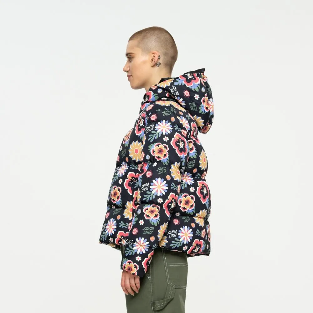 Santa Cruz Womens Jacket Free Spirit Repeat Quilted Jkt - All Over Print