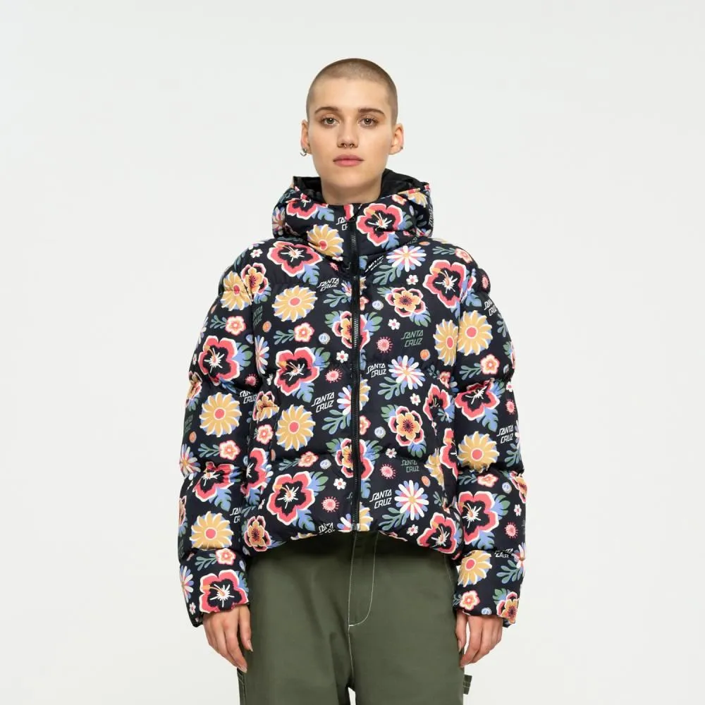 Santa Cruz Womens Jacket Free Spirit Repeat Quilted Jkt - All Over Print