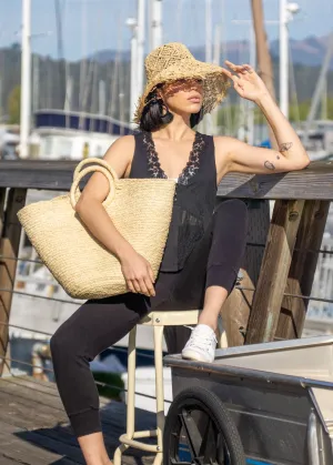 Santa Monica Braided Straw Basket