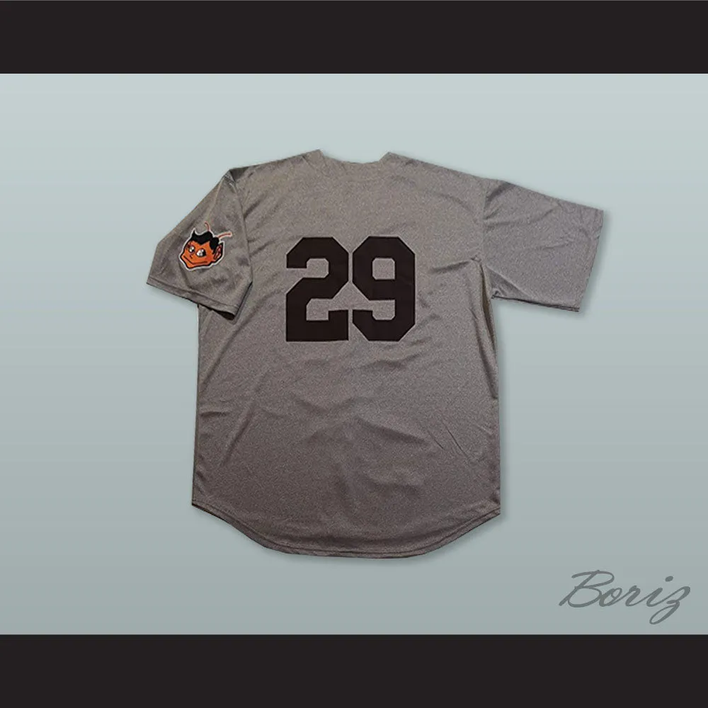 Satchel Paige 29 St. Louis Browns Gray Baseball Jersey