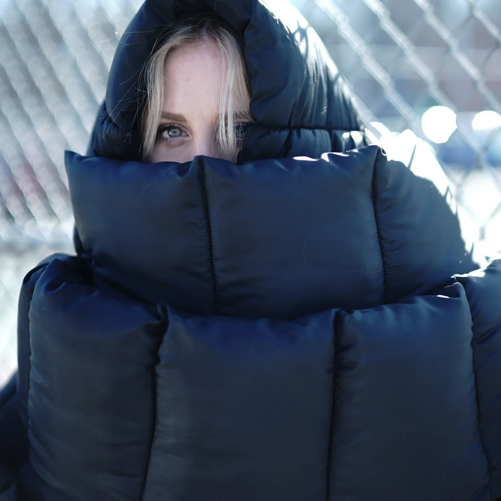 SCARF: Googly Eye cru Comforter Scarf