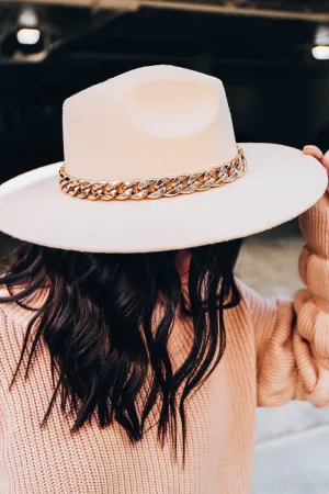 Senna Fedora Hat - Beige