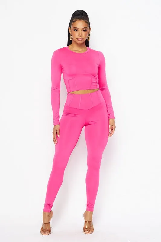 Sexy Long Sleeve Legging Set