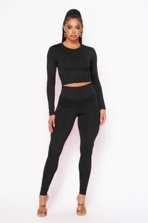 Sexy Long Sleeve Legging Set