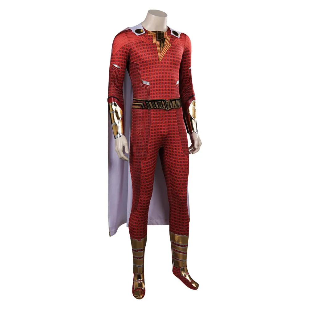Shazam! Fury of the Gods Shazam Cosplay Costume Outfits Halloween Carnival Suit Shazam