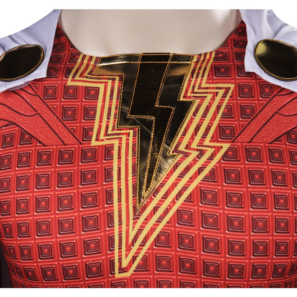 Shazam! Fury of the Gods Shazam Cosplay Costume Outfits Halloween Carnival Suit Shazam