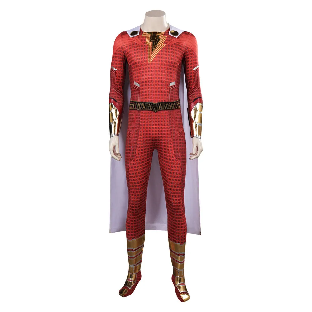 Shazam! Fury of the Gods Shazam Cosplay Costume Outfits Halloween Carnival Suit Shazam