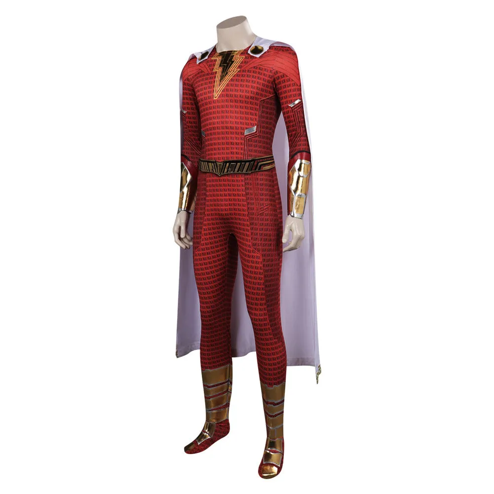 Shazam! Fury of the Gods Shazam Cosplay Costume Outfits Halloween Carnival Suit Shazam
