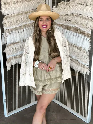 Shell Lightweight Lace Blazer