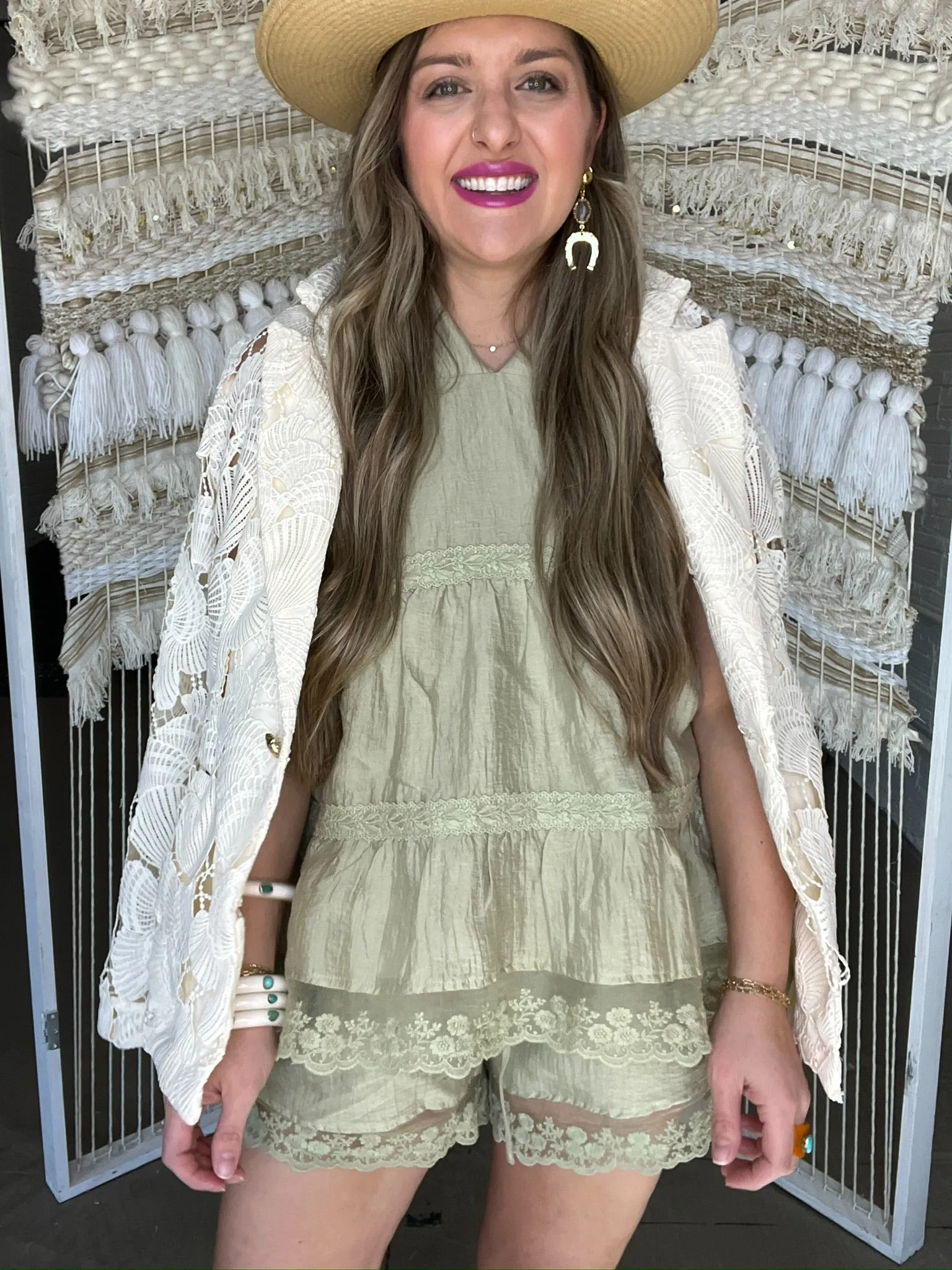 Shell Lightweight Lace Blazer