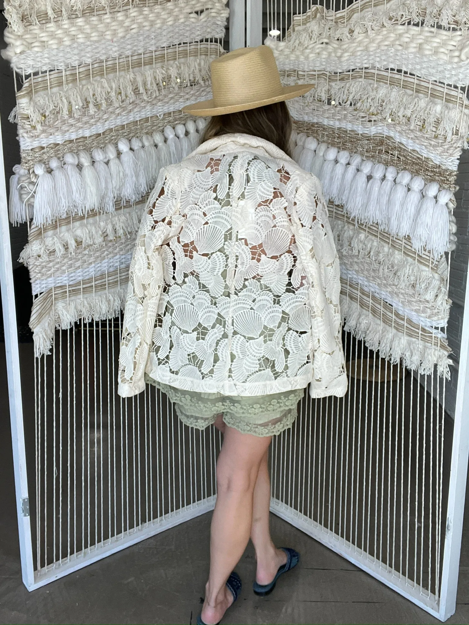 Shell Lightweight Lace Blazer