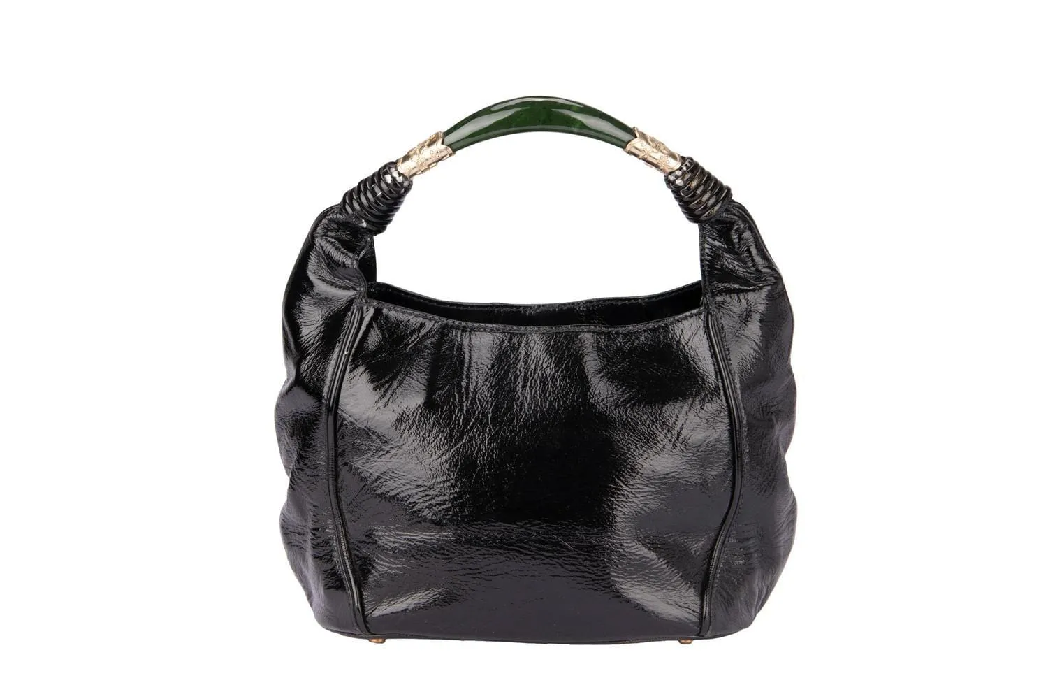 SHIATZY CHEN HOBO BAG BLACK PATENT
