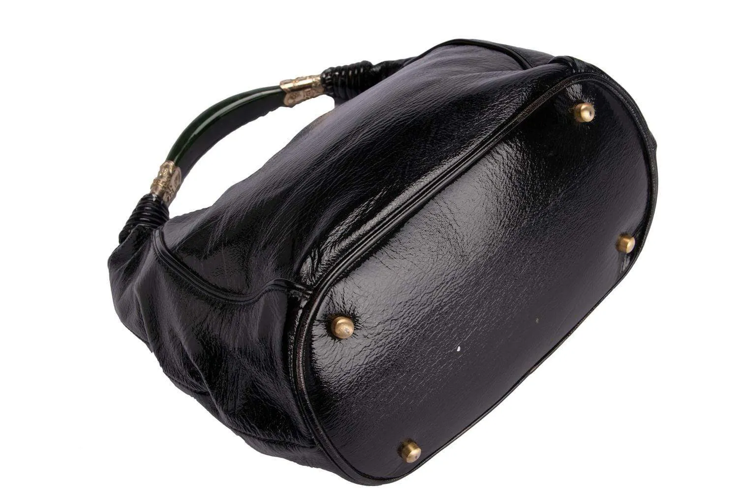 SHIATZY CHEN HOBO BAG BLACK PATENT