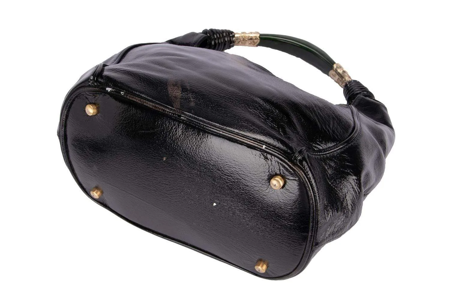 SHIATZY CHEN HOBO BAG BLACK PATENT