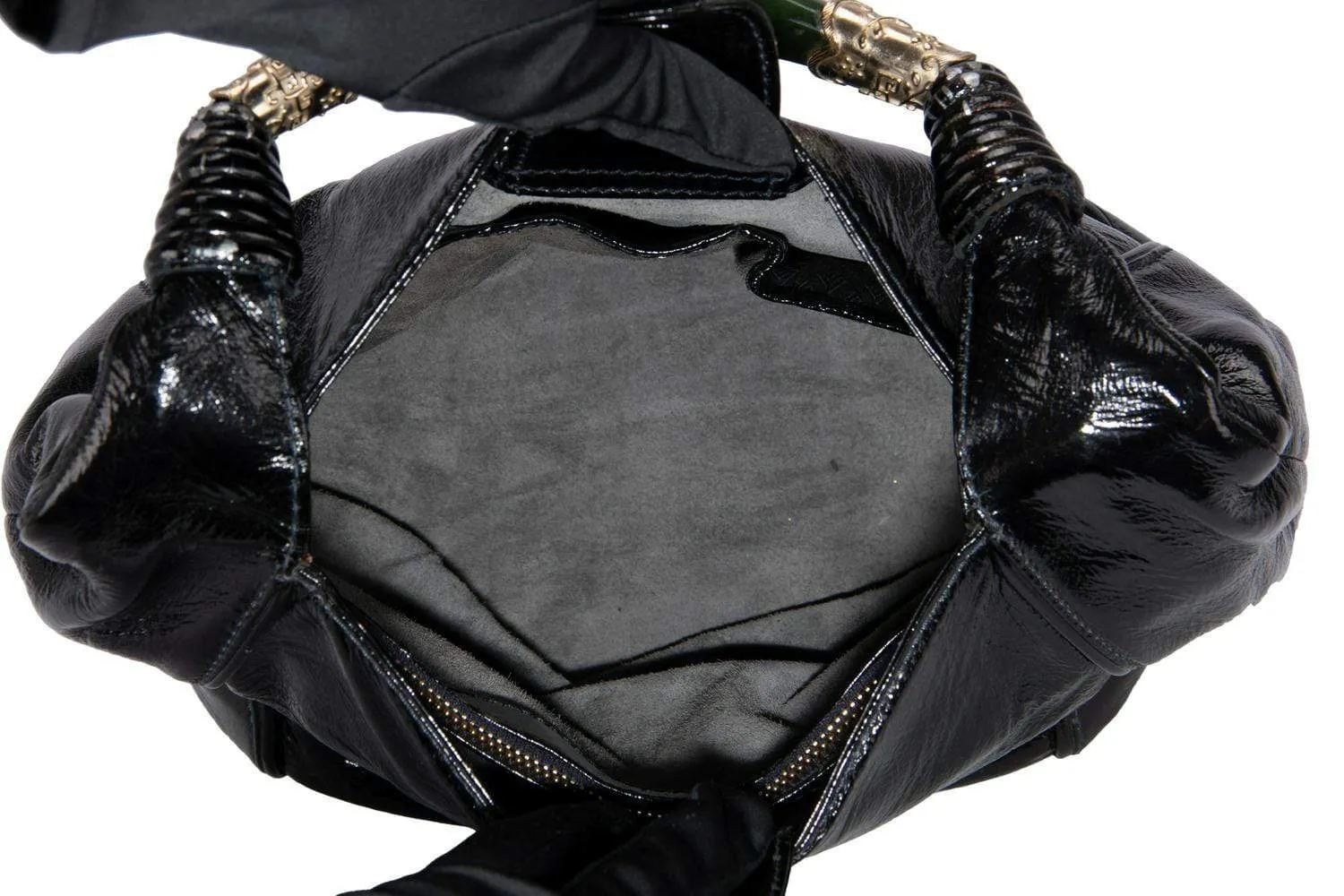 SHIATZY CHEN HOBO BAG BLACK PATENT
