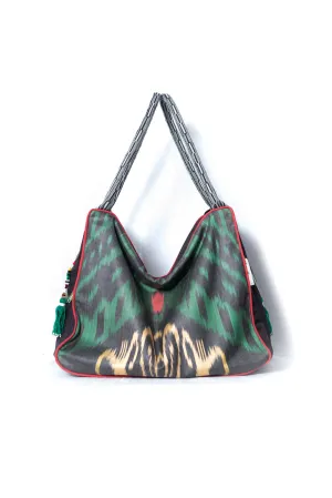 Silk Ikat Hobo Bag