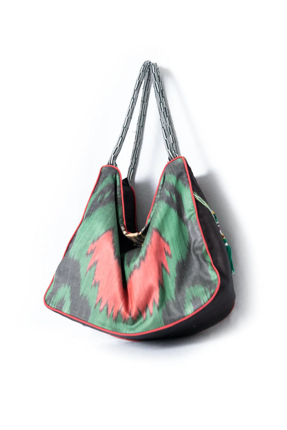 Silk Ikat Hobo Bag