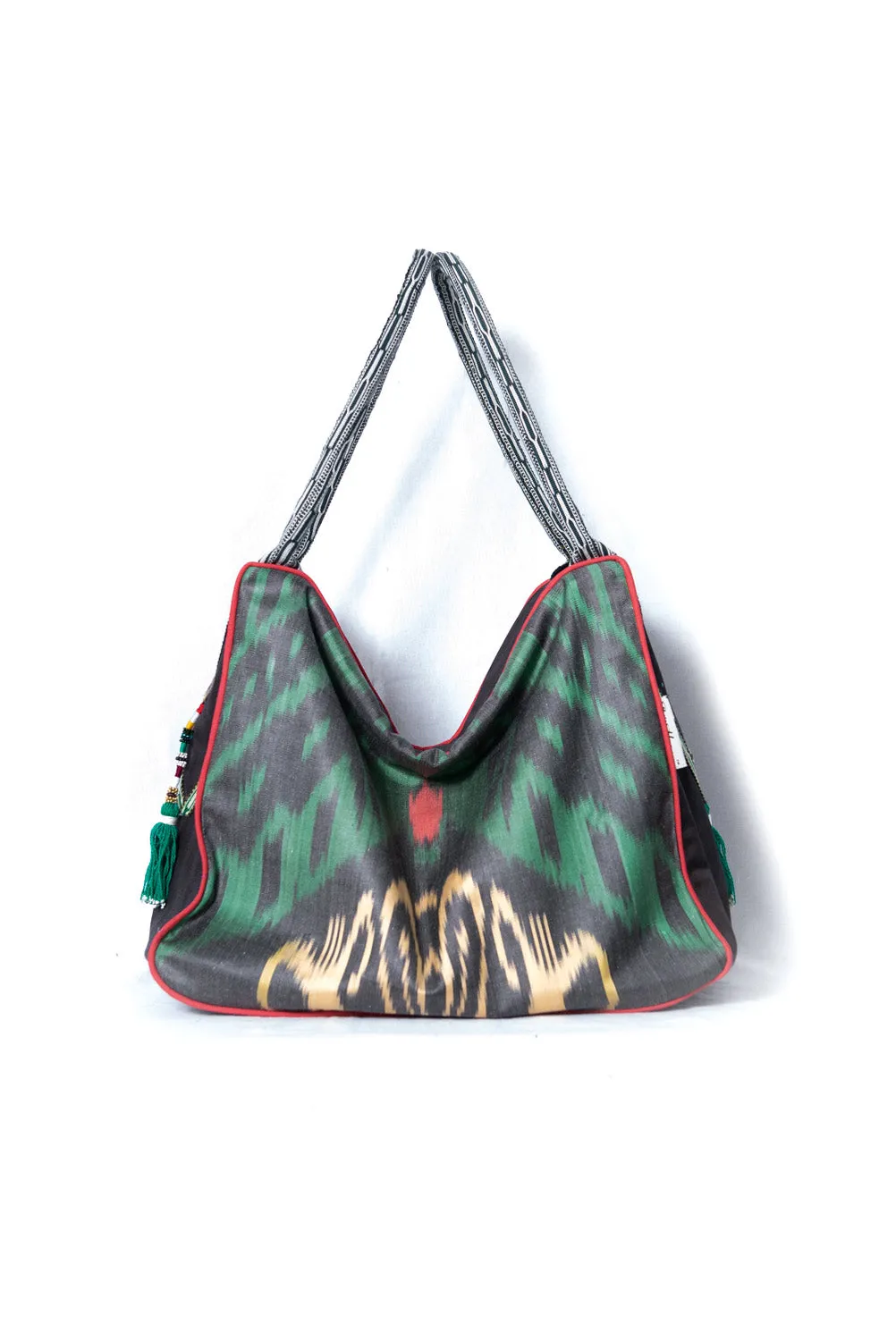 Silk Ikat Hobo Bag