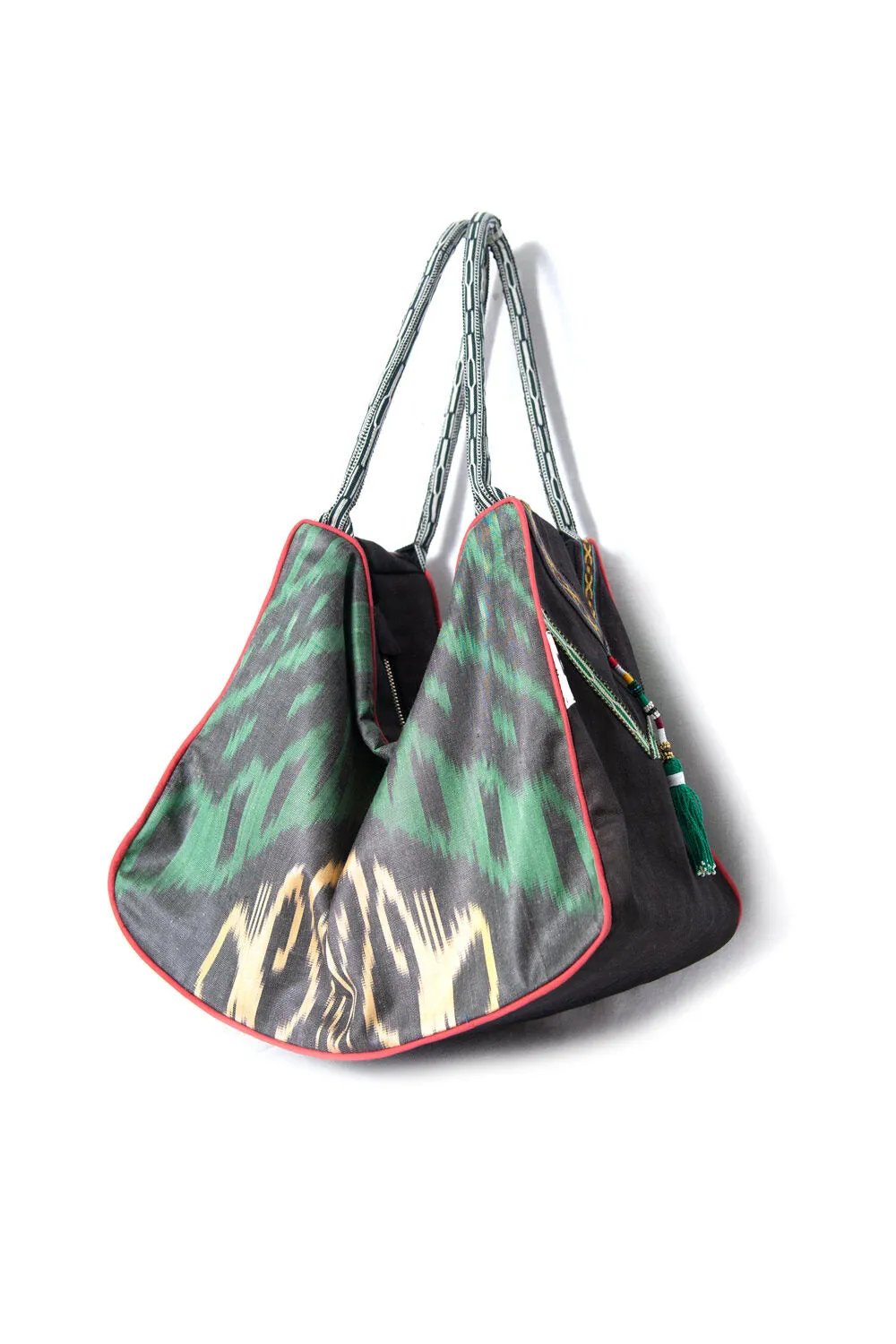 Silk Ikat Hobo Bag