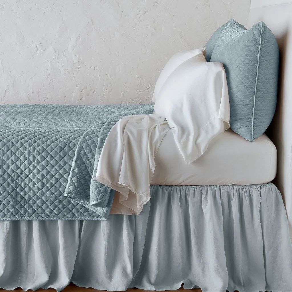 Silk Velvet Quilted Coverlet