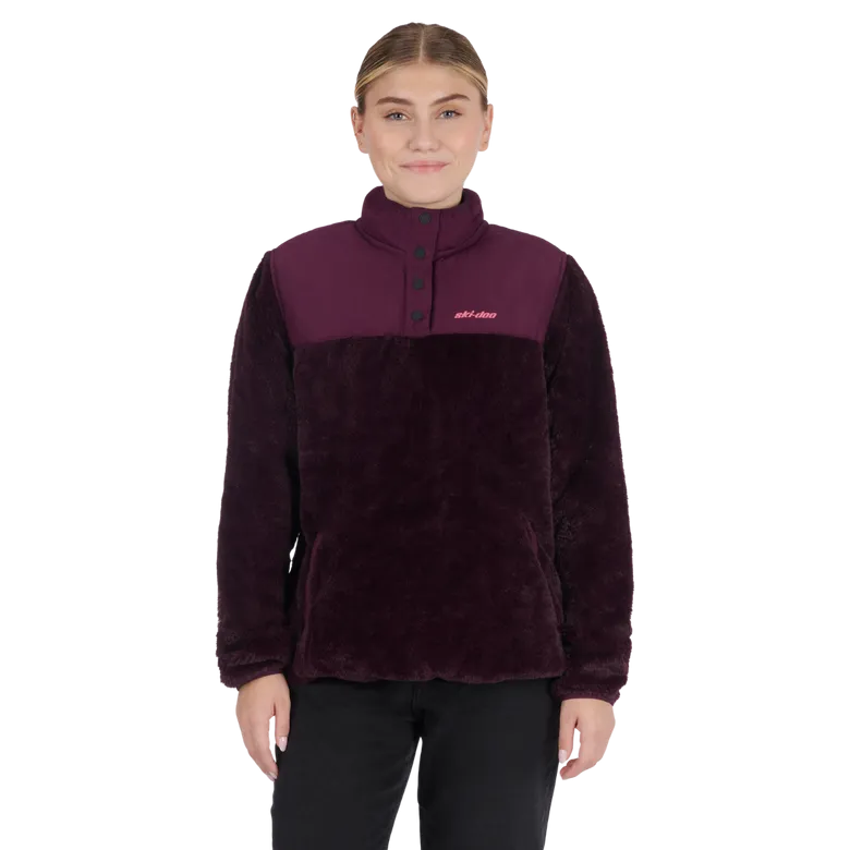Ski-Doo Women's 1/4 Snap Pullover Fleece
