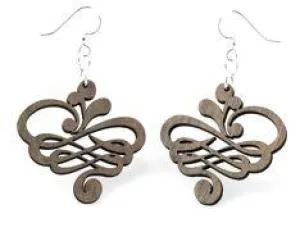 Small Calligraphy Earrings # 1129