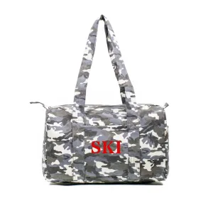 Small Duffel Grey Camouflage with Red Matte SKI