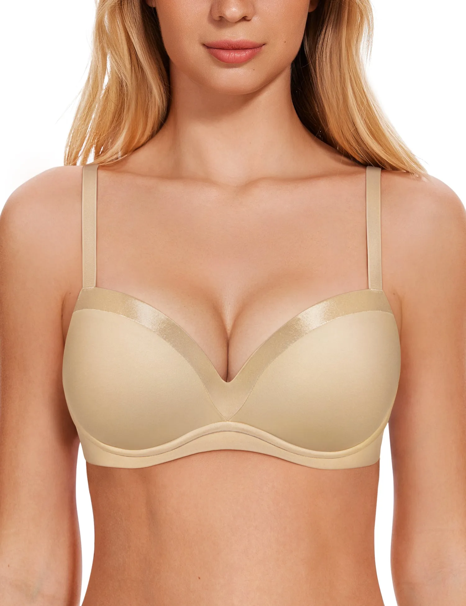 Smooth Lift Seamless Support Bra Nude
