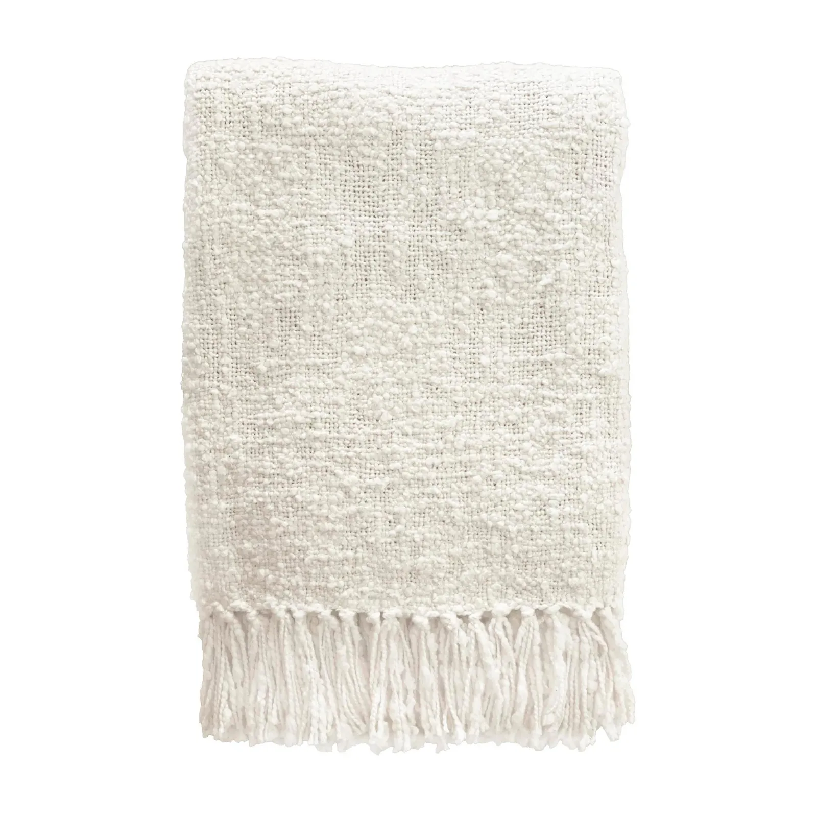 Soft Boucle Cotton Throw