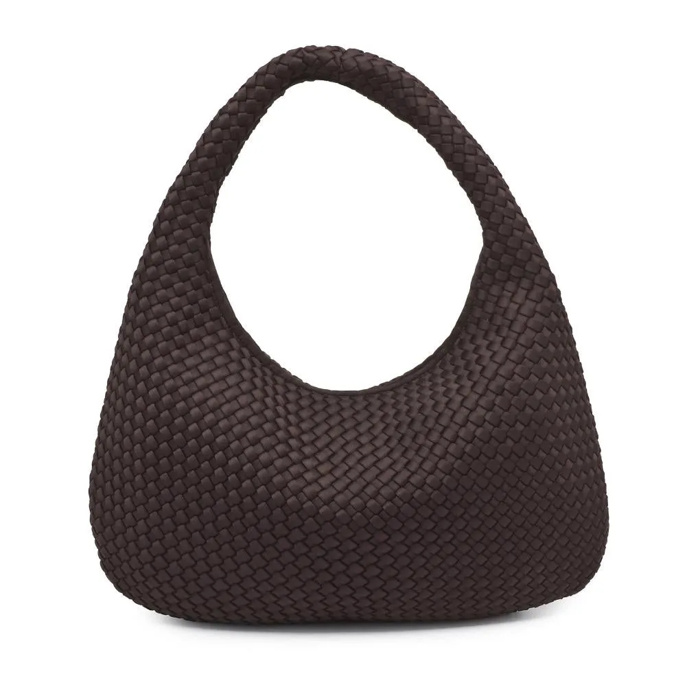 Sol and Selene - Large Woven Neoprene Hobo (Chocolate)