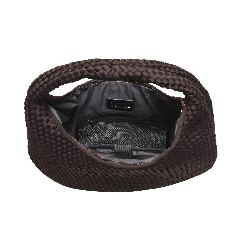 Sol and Selene - Large Woven Neoprene Hobo (Chocolate)