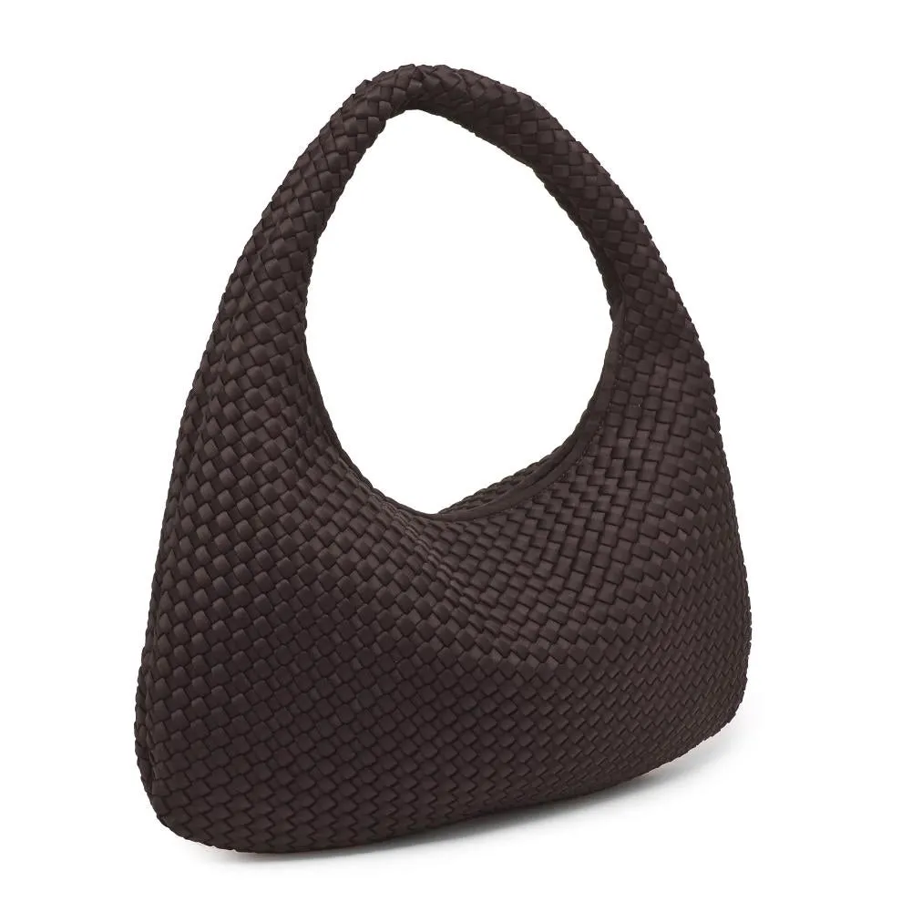 Sol and Selene - Large Woven Neoprene Hobo (Chocolate)