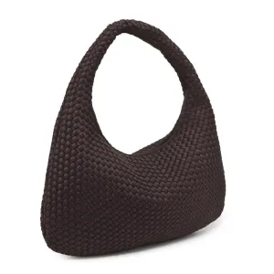 Sol and Selene - Large Woven Neoprene Hobo (Chocolate)