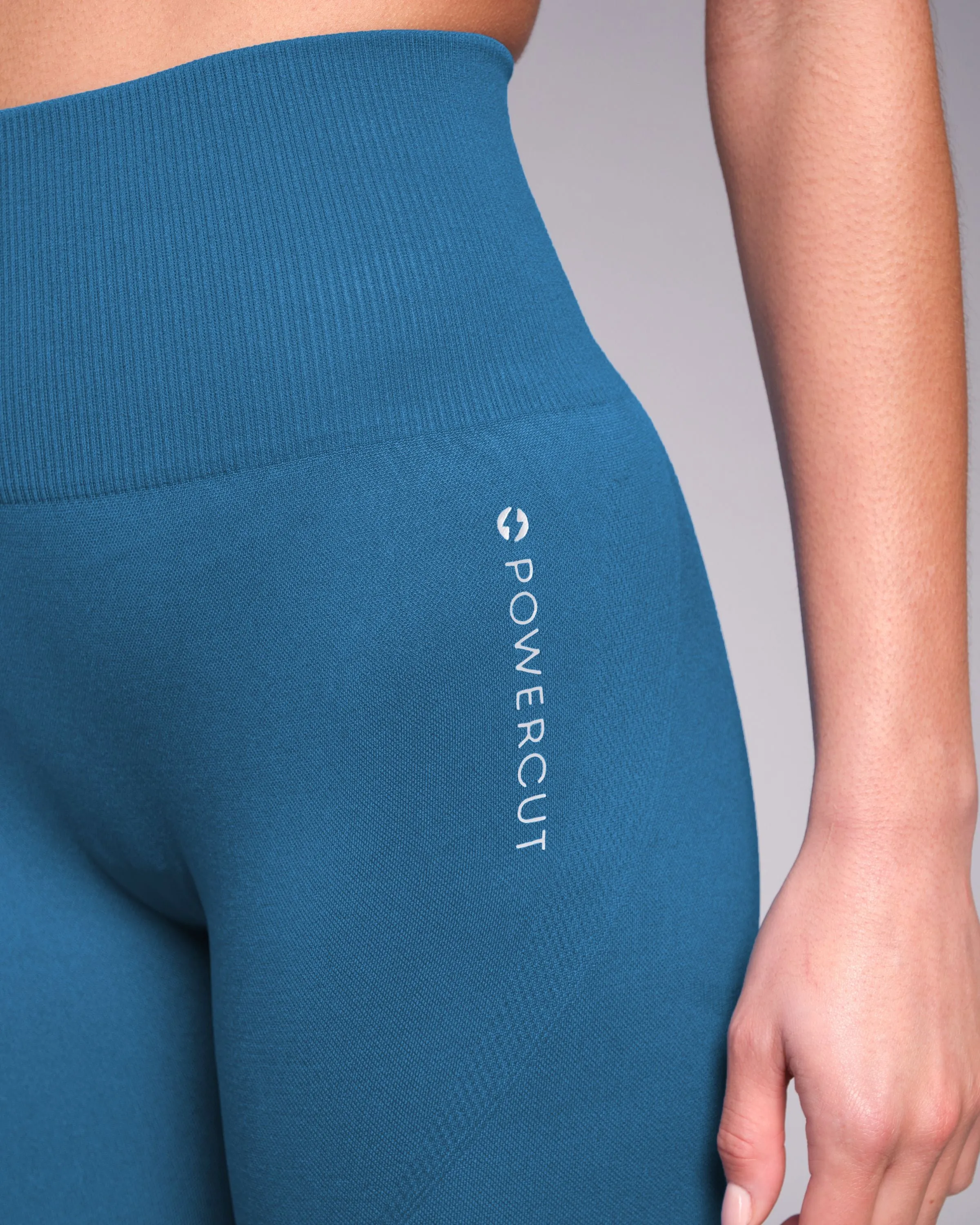 SOLID Seamless Leggings Vintage Blue