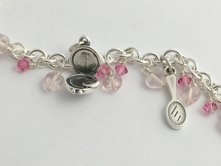 Special Order Charm Bracelet with Make-up Theme