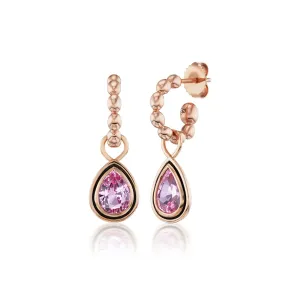 Splash Signature Hoops Petite with Spinel Drops