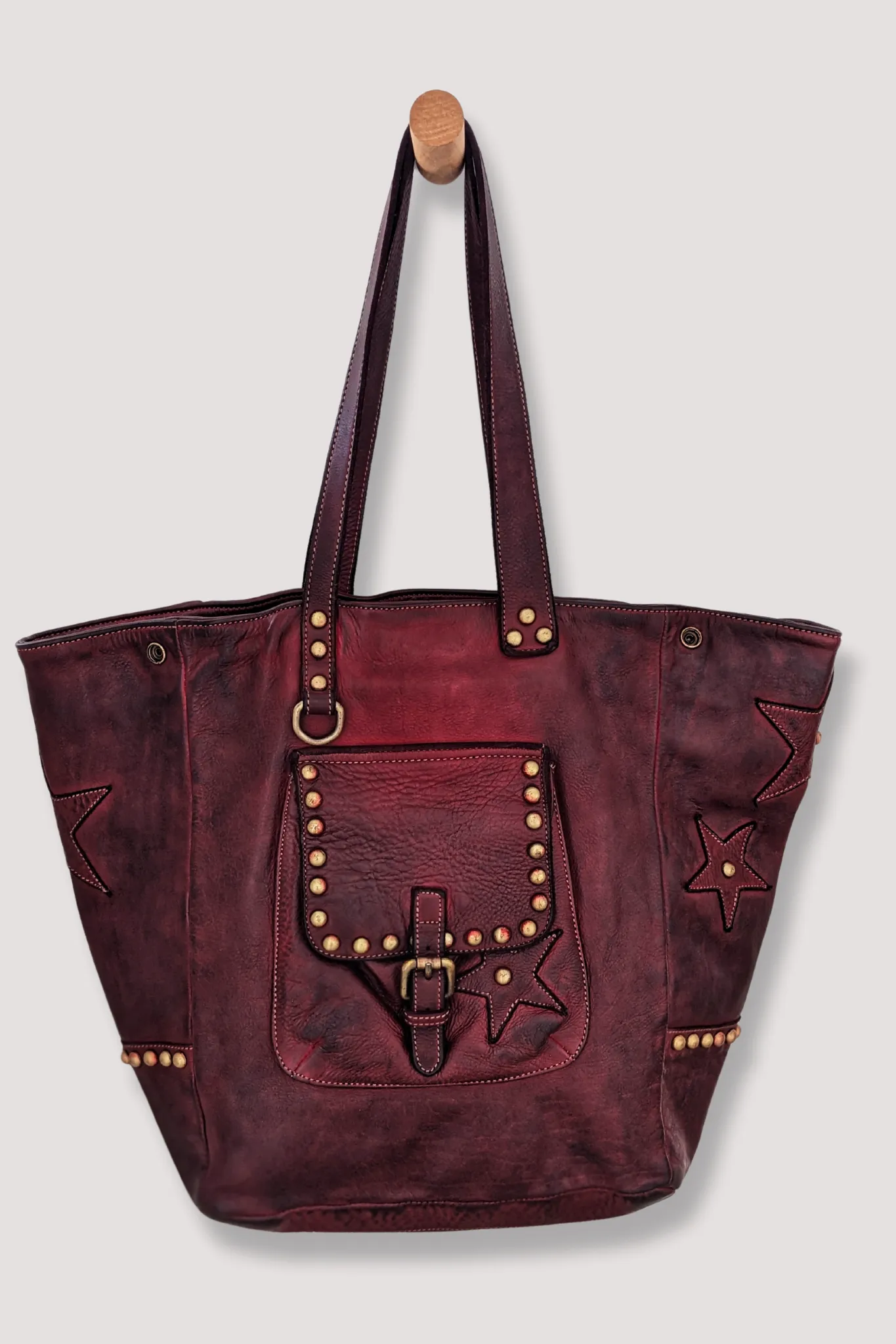 Star Tote - Wine Bordeaux - Second Sale - FINAL SALE - CANADA