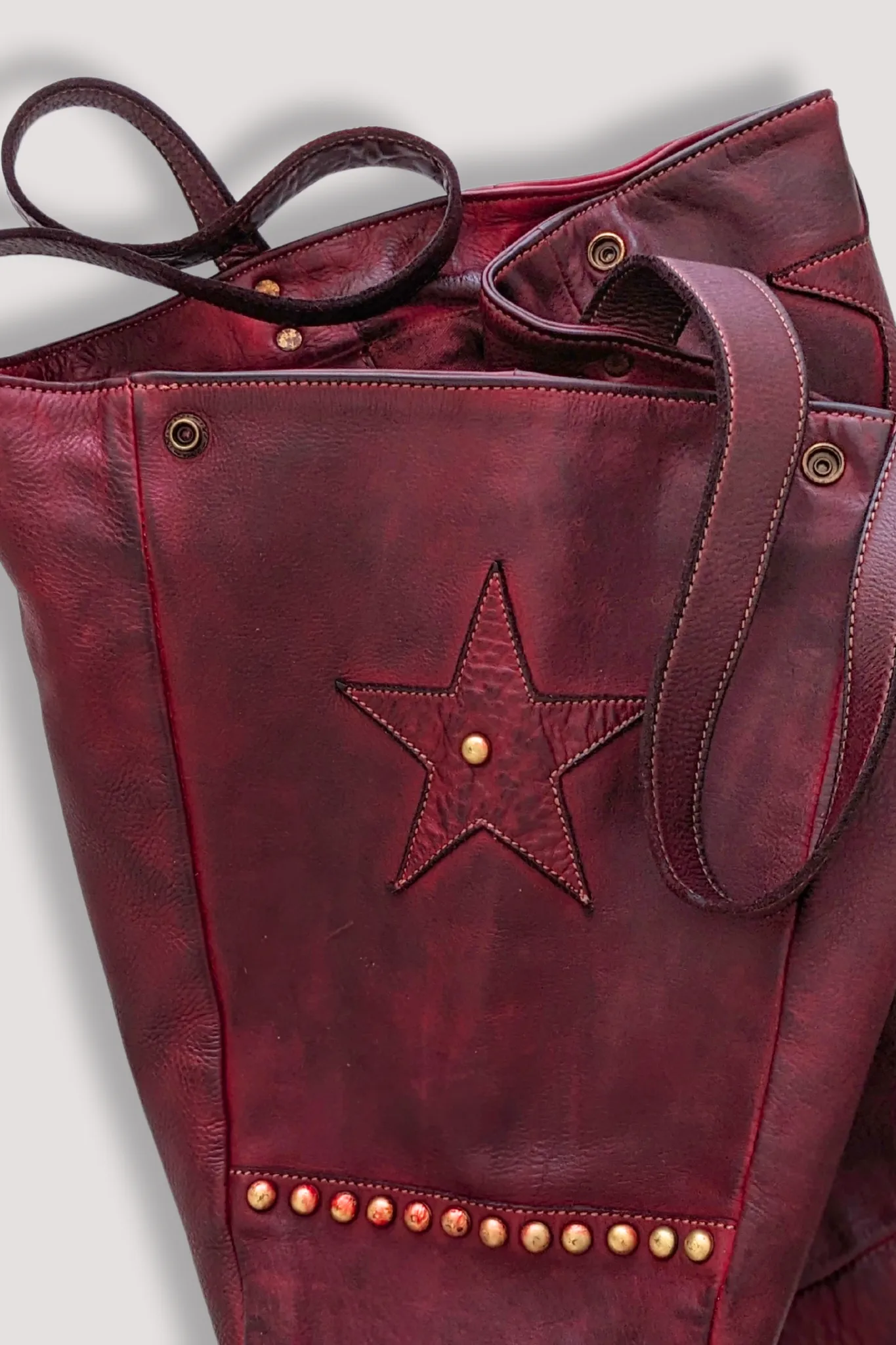 Star Tote - Wine Bordeaux - Second Sale - FINAL SALE - CANADA