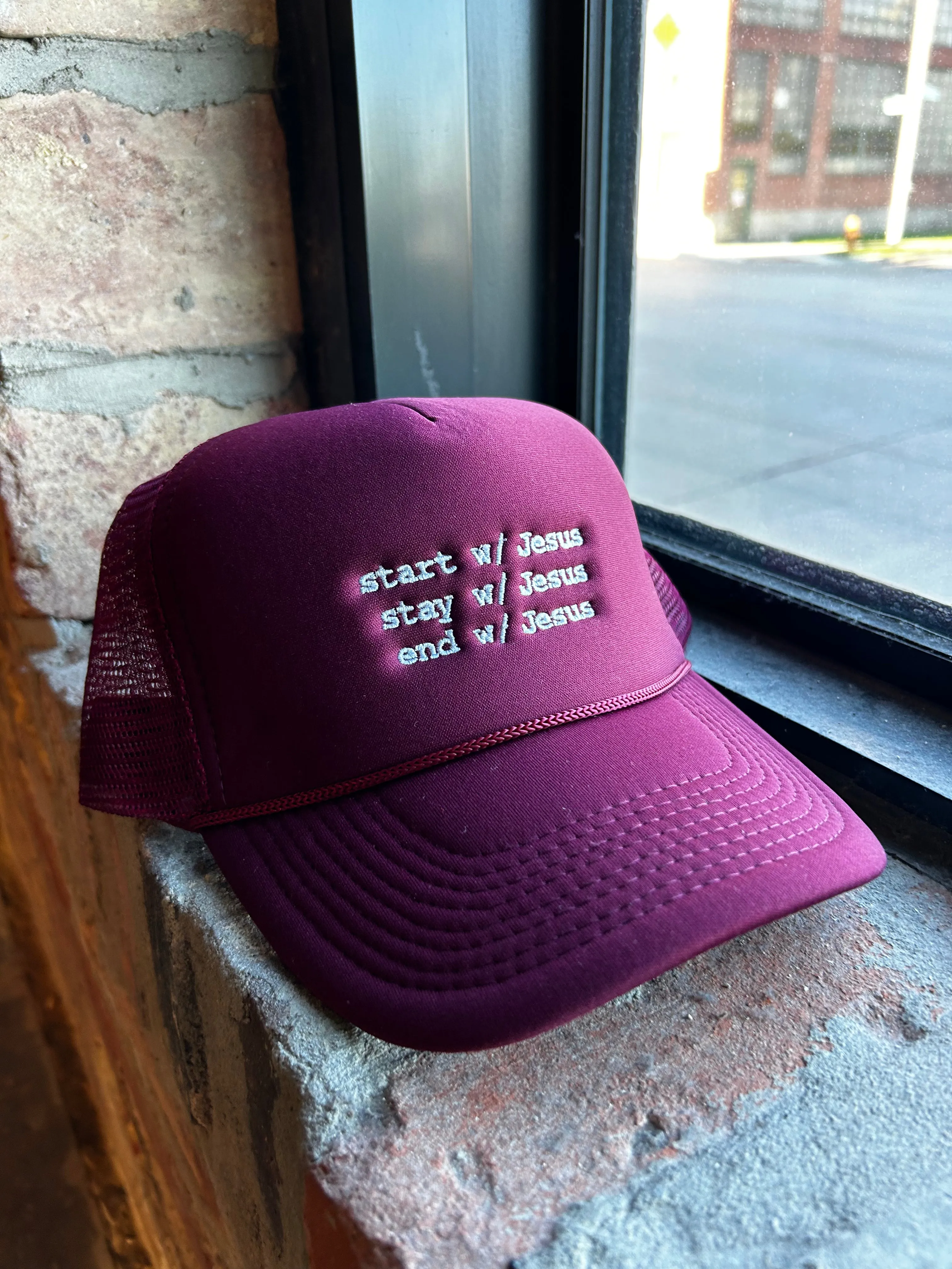 Start, Stay, End w/ Jesus Trucker Hat