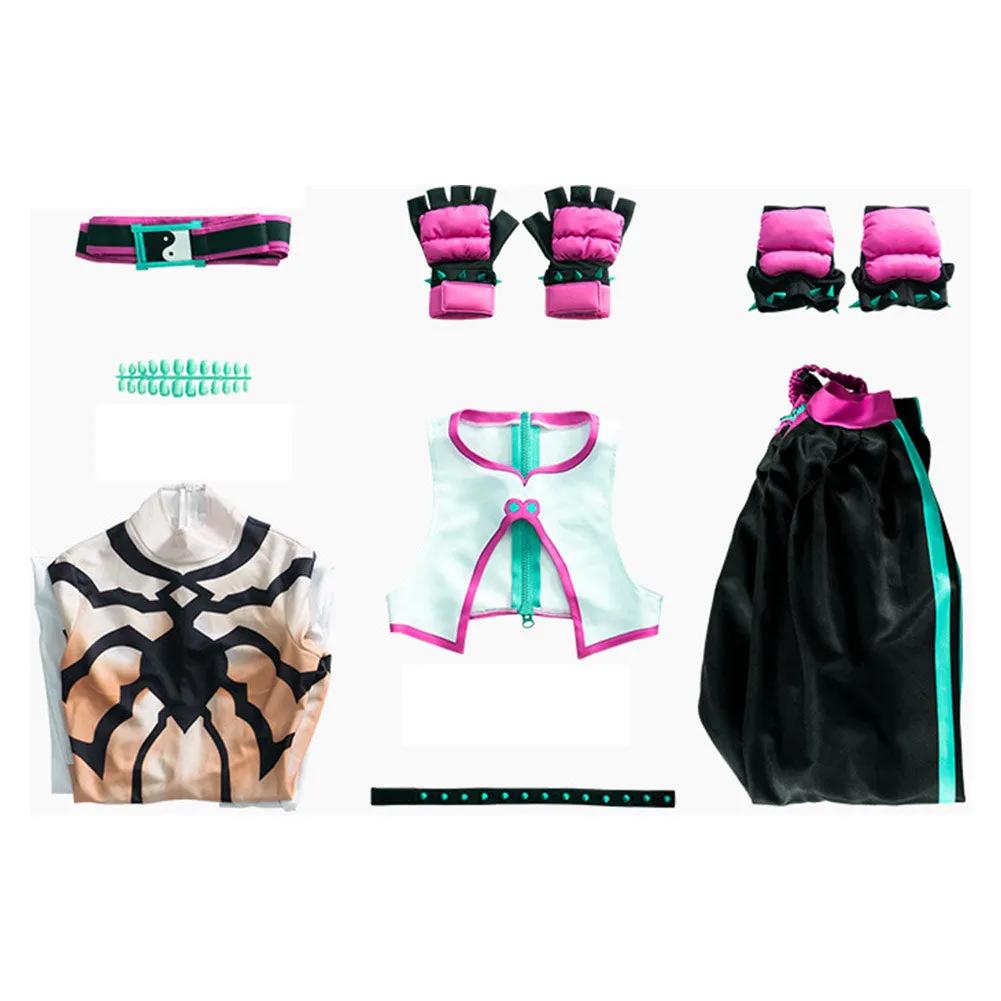 Street Fighter Han Juri Cosplay Costume Outfits Halloween Carnival Suit