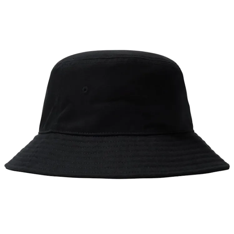 Stussy Stock Logo Bucket Hat Cap Black L/XL